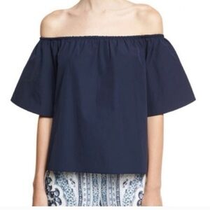 Alice + Olivia Midnight Blue Blouse